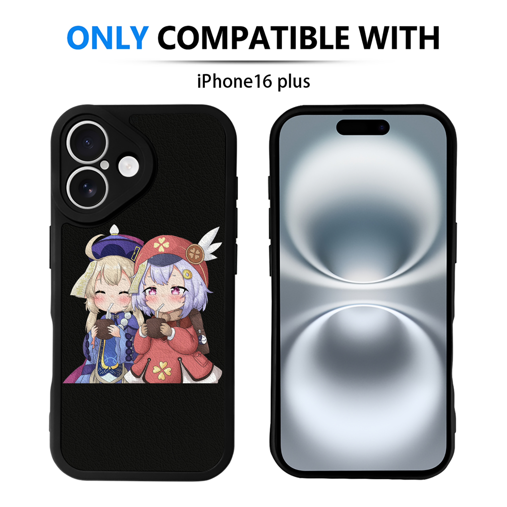 げんし神 七七 なな  genshin Nana 【iPhone 16シリーズ対応】シリコンスマホケース（レザー調） 材質：シリコン